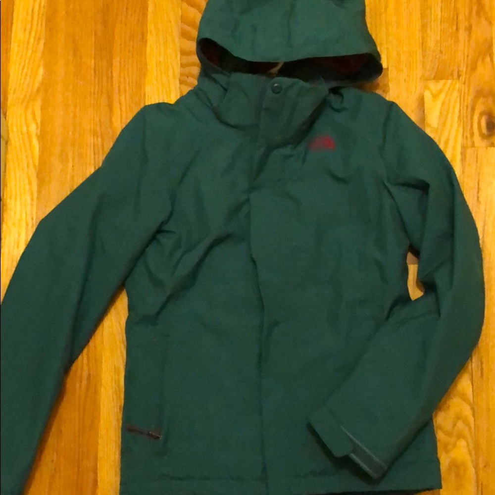 NORTHFACE teal winter jacket
